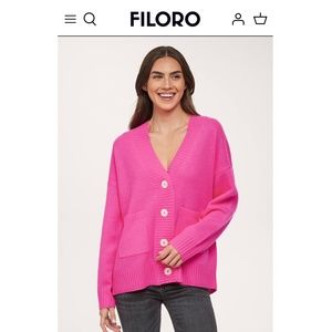 FILORO 100% Cashmere Emma Cardigan Size XS